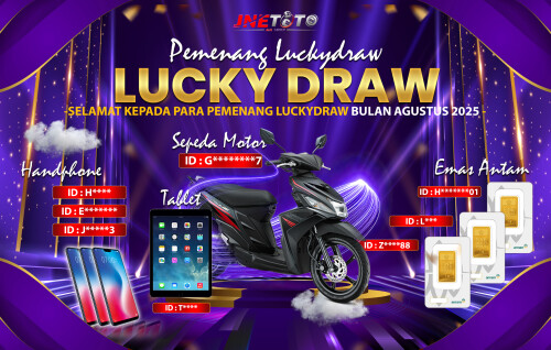 SLIDER UTAMA WEB JNETOTO Lucky Draw 2025