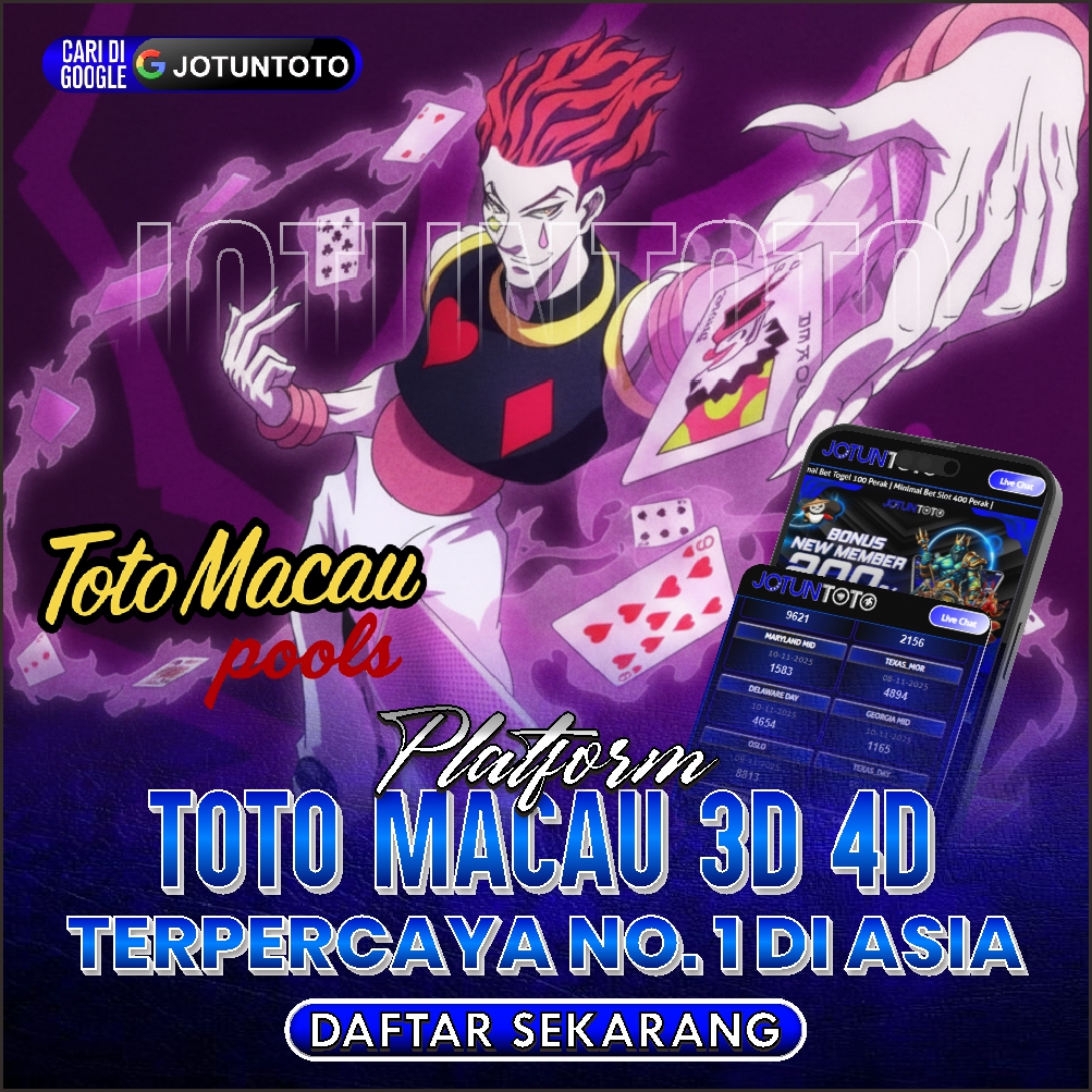 JOTUNTOTO | Platform Toto Macau 3D 4D Terpercaya No 1 di ASIA dengan Pasaran Terupdate