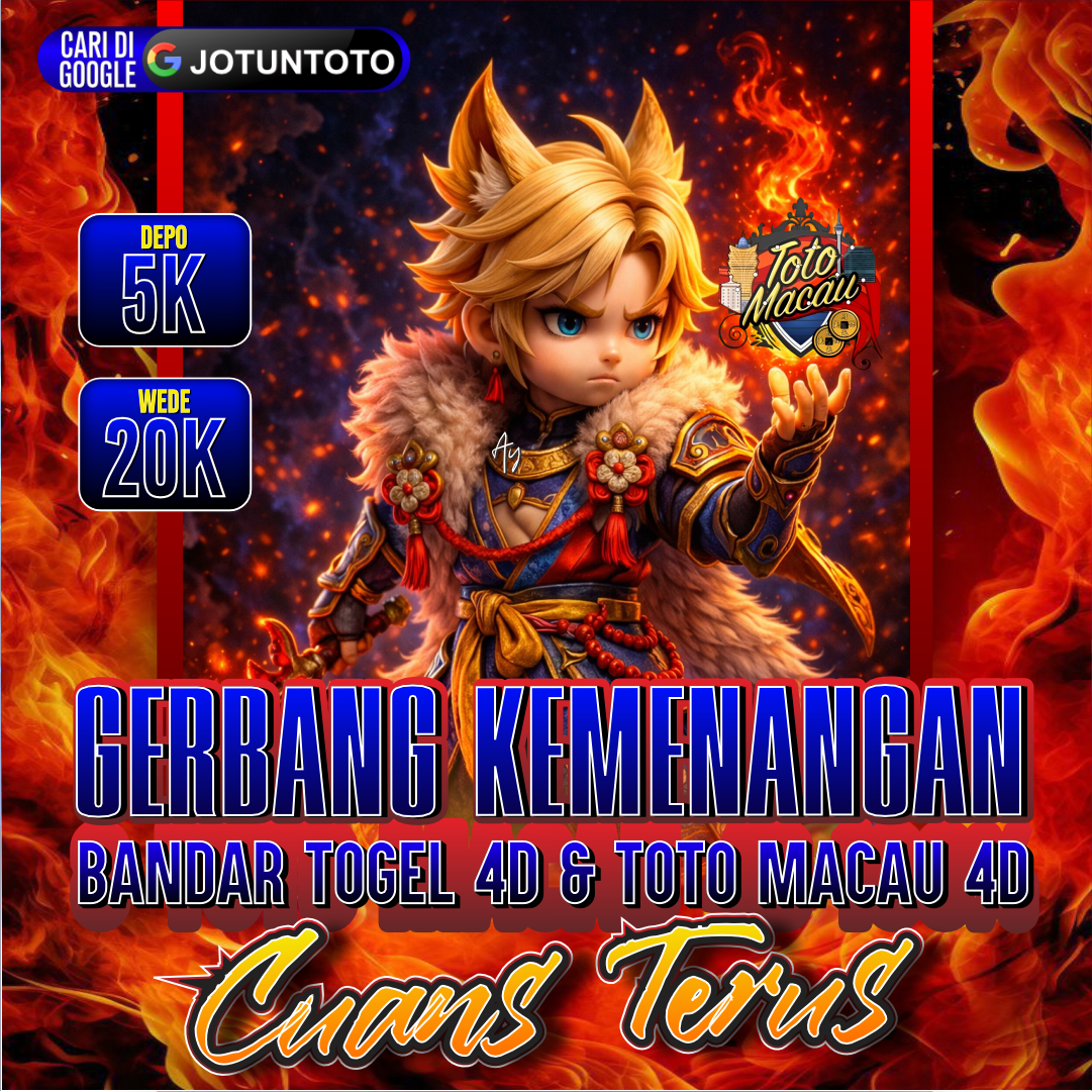 Masih Raguakn JOTUNTOTO? 🚨Gerbang Kemenangan Bandar Togel 4D & Toto Macau 4D Cuans Terus
