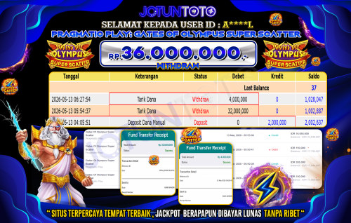 BUKTI JP JOTUN TOTO 13 MEI