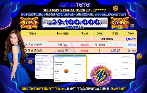 BUKTI JP JOTUN TOTO 16 MEI