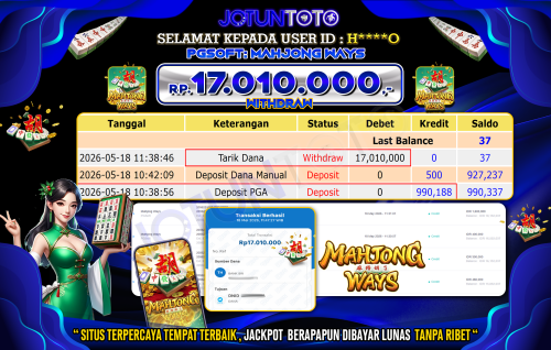 BUKTI JP JOTUN TOTO 18 MEI